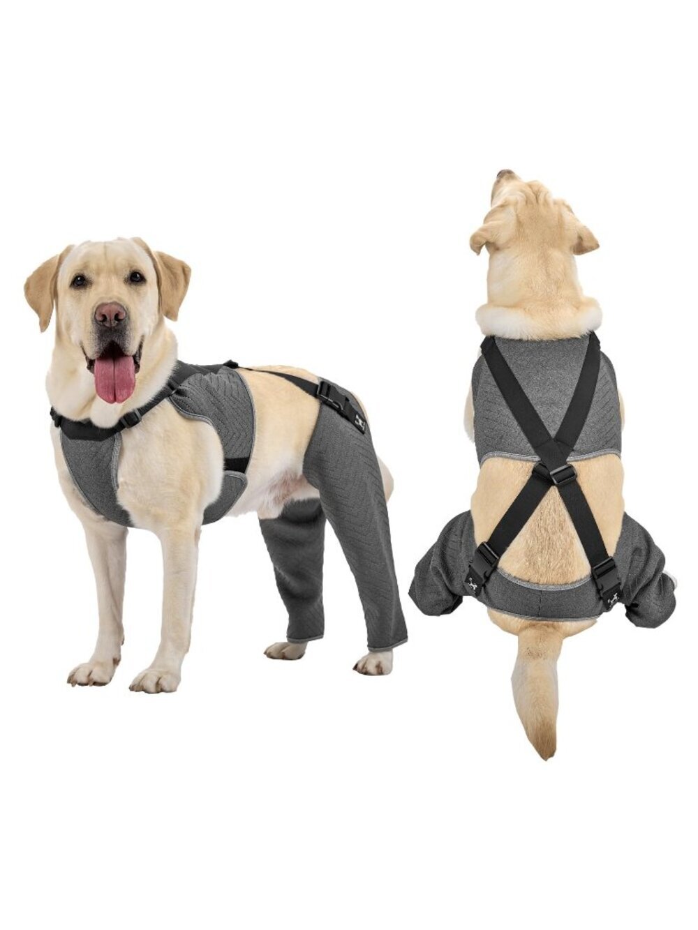 Arblina Dog Recovery Sleeve for Hind Leg, Adjustable Buckled Rear Leg Sleeve XL